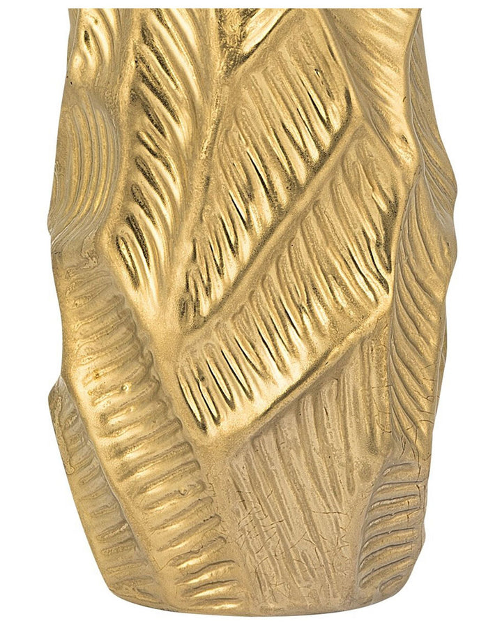 Zafar Decorative Vase Stoneware 37 cm Gold