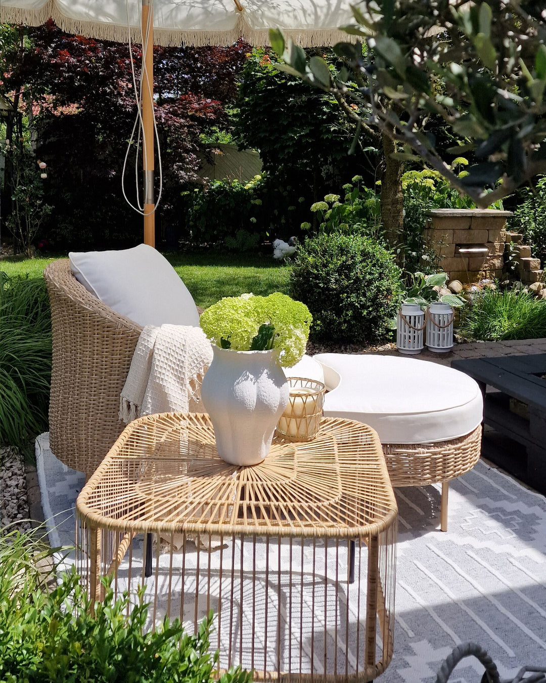 Cesenatico Garden Coffee Table  Rattan Natural