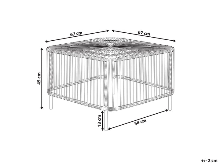 Cesenatico Garden Coffee Table  Rattan Natural