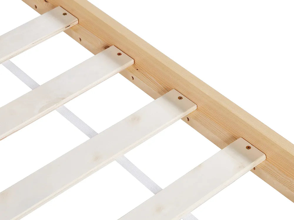 Kids Bed House Pine Wood 90 x 200 cm (EU Single) Light Brown Schlesinger