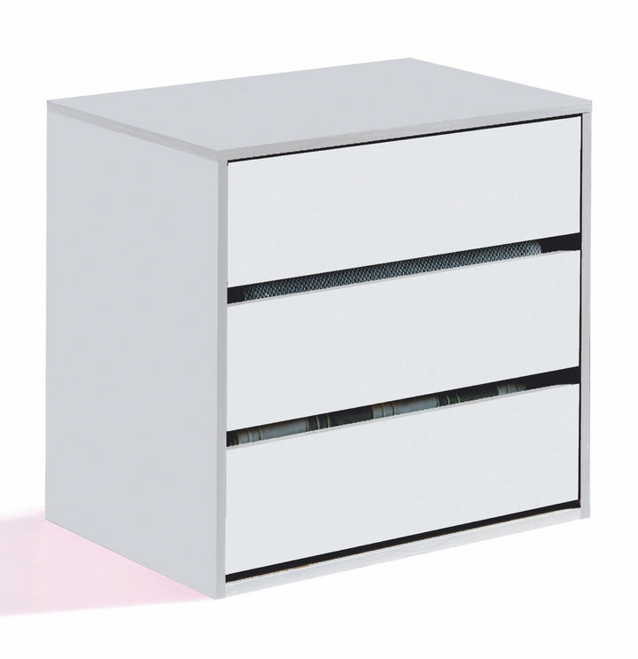 Wardrobe internal drawers unit with 3 storage drawers