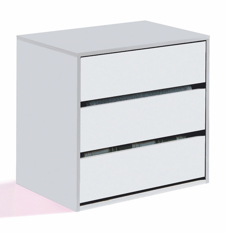 Wardrobe internal drawers unit with 3 storage drawers