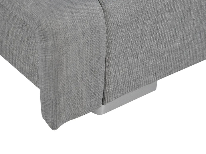 Waterbed Fabric 160 x 200 cm (EU King Size) Light Grey Wenda