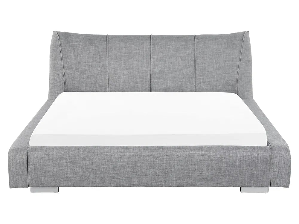 Contemporary fabric waterbed with sleek design