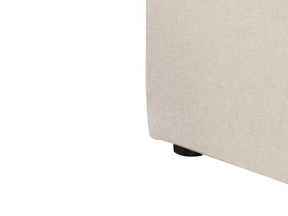 Ottoman Bed Fabric 140 x 200 cm (EU Double) Beige Ambrey