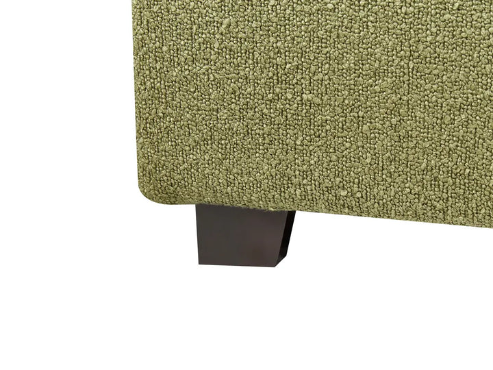 Ottoman Bed Boucle 180 x 200 cm (EU Super King) Olive Green Strandy