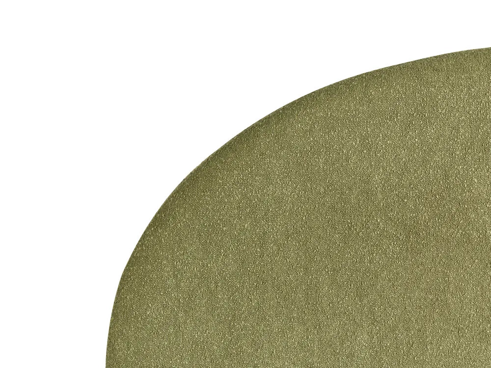 Ottoman Bed Boucle 180 x 200 cm (EU Super King) Olive Green Strandy