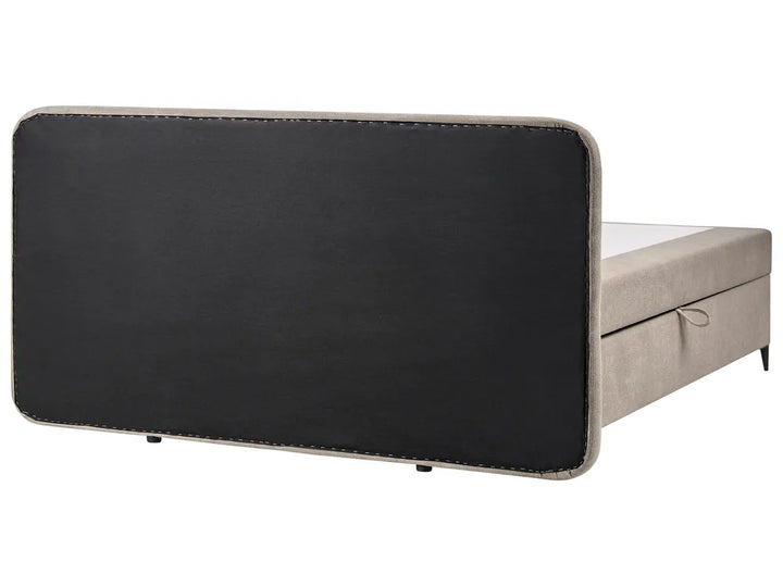 Divan Bed with Storage Fabric 180 x 200 cm (EU Super King) Taupe Dajai