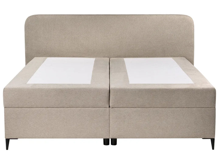 Divan Bed with Storage Fabric 180 x 200 cm (EU Super King) Taupe Dajai
