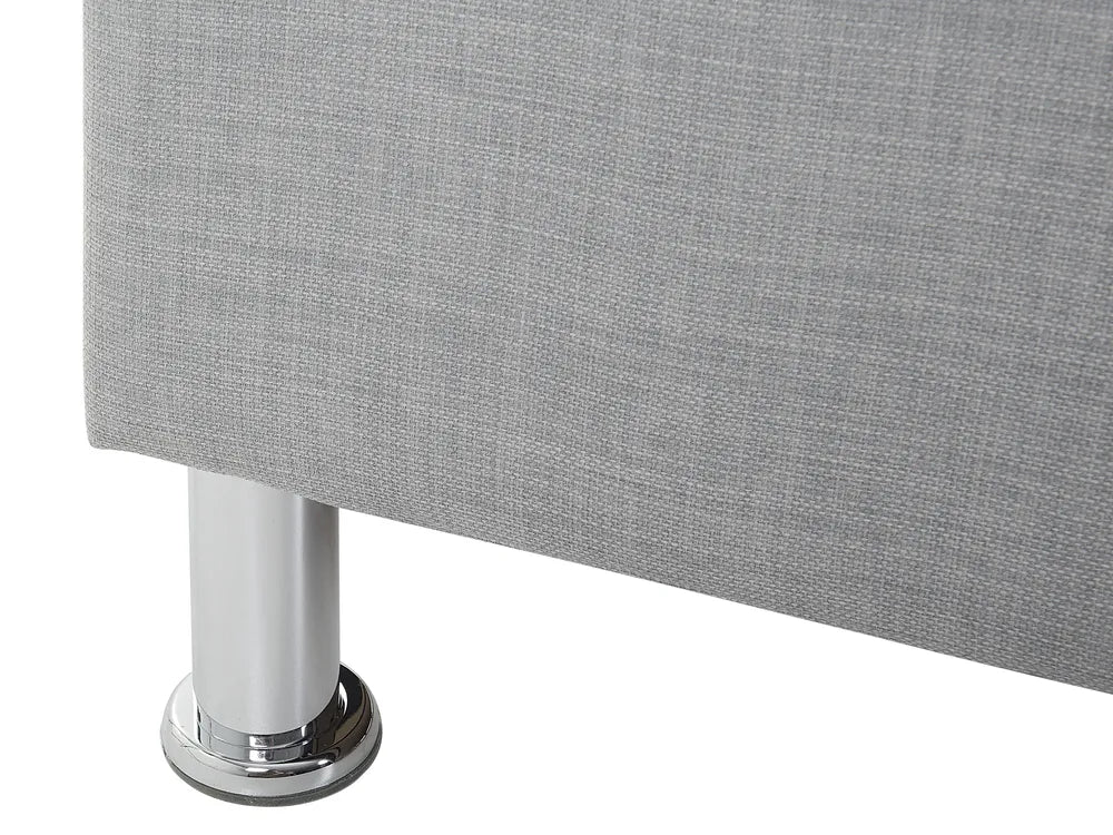Bed Fabric 160 x 200 cm (EU King Size) Light Grey Minas