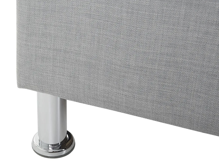 Bed Fabric 160 x 200 cm (EU King Size) Light Grey Minas