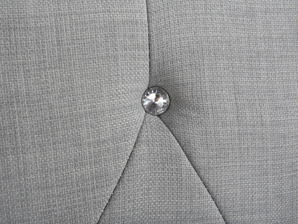 Bed Fabric 160 x 200 cm (EU King Size) Light Grey Minas