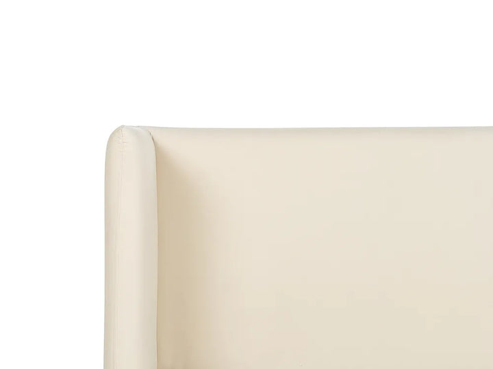 Bed Velvet 160 x 200 cm (EU King Size) Light Beige Eriksay