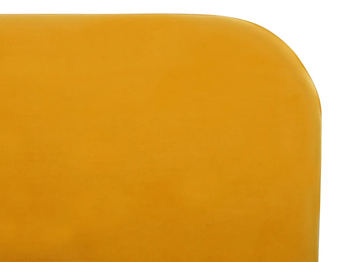 Bed Velvet 180 x 200 cm (EU Super King) Yellow Arnasia
