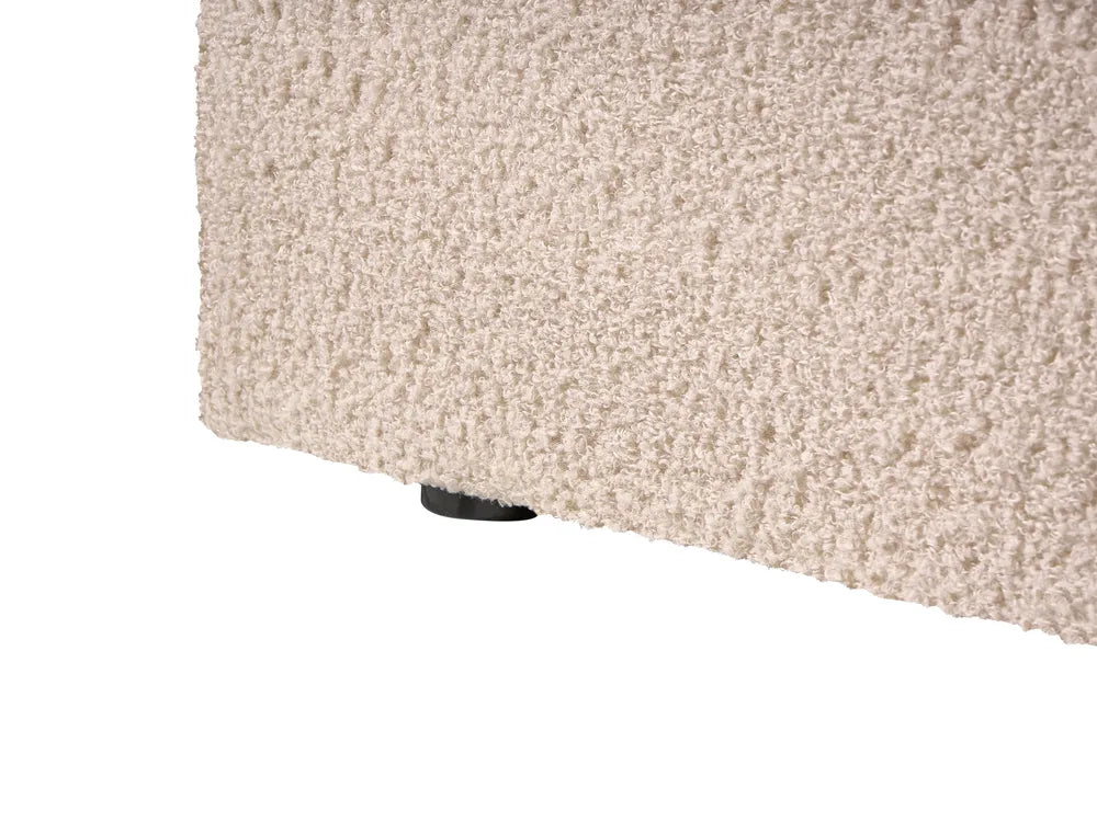 Ottoman Bed Boucle 180 x 200 cm (EU Super King) Beige Myrtle