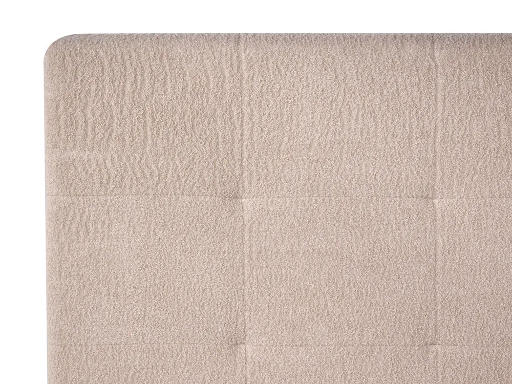 Ottoman Bed Boucle 180 x 200 cm (EU Super King) Beige Myrtle