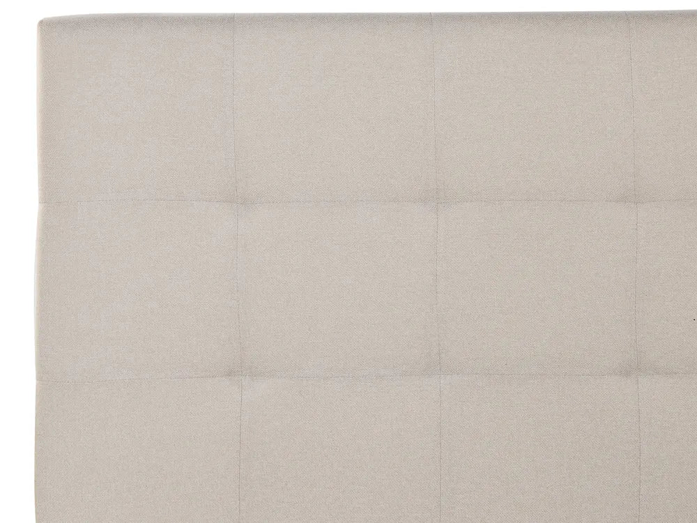 Ottoman Bed Fabric 180 x 200 cm (EU Super King) Beige Myrtle