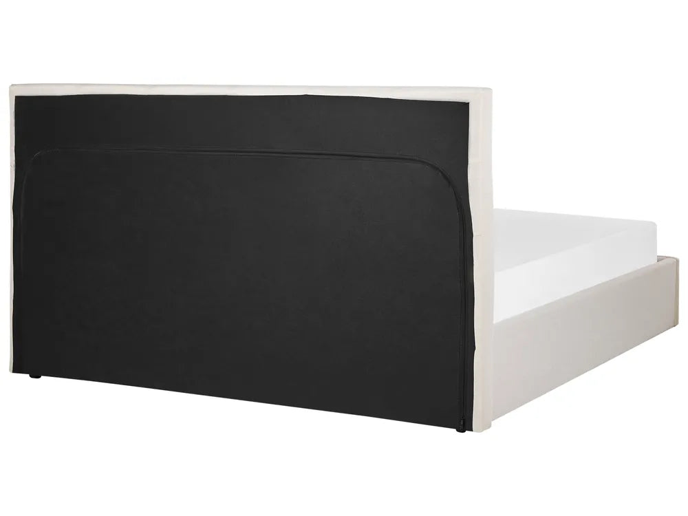 Ottoman Bed Fabric 180 x 200 cm (EU Super King) Beige Myrtle