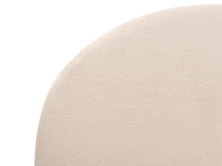 Bed Boucle 180 x 200 cm (EU Super King) Beige Lucera