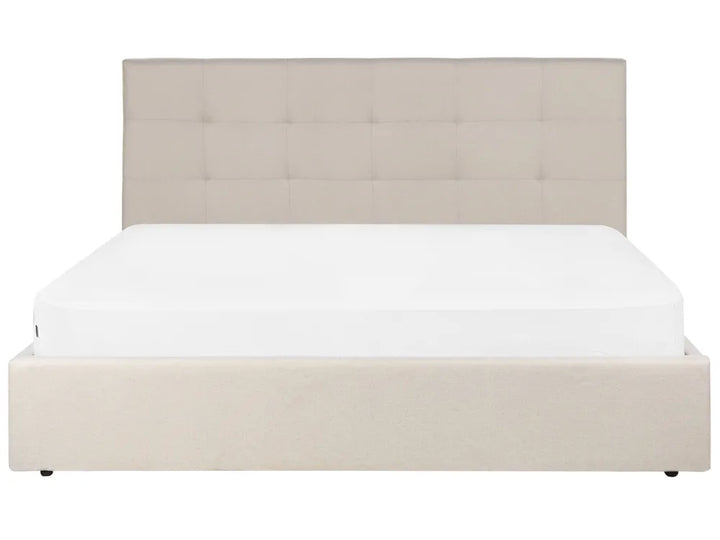 Ottoman Bed Fabric 180 x 200 cm (EU Super King) Beige Myrtle