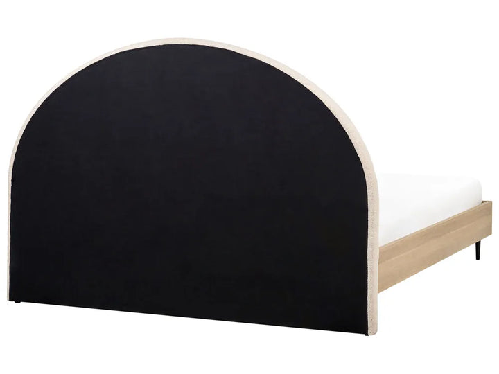 Bed Boucle 180 x 200 cm (EU Super King) Beige Lucera