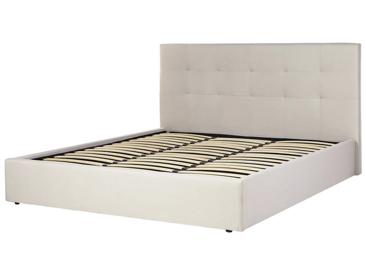 Ottoman Bed Fabric 180 x 200 cm (EU Super King) Beige Myrtle