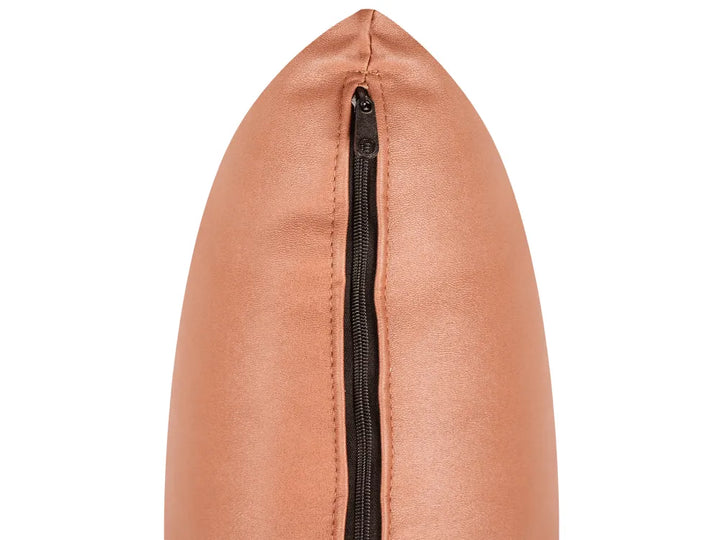 Modular Corner Sofa 3 Seater Faux Leather Golden Brown with Ottoman Right Hand Nova