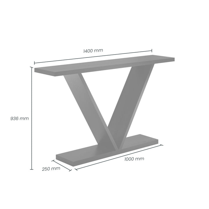 D.I.Designs Five Console Table Black