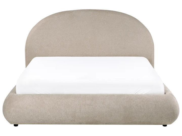 Ottoman Bed Fabric 160 x 200 cm (EU King Size) Taupe Willma