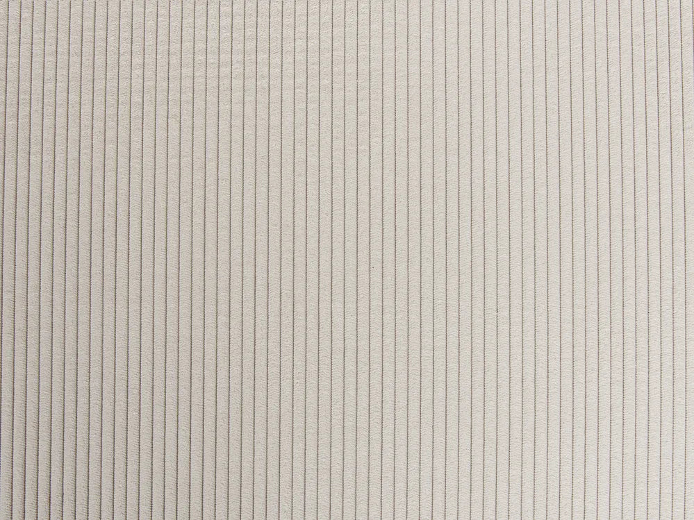 Corner Sofa Bed 3 Seater Corduroy Beige Right Hand Middale