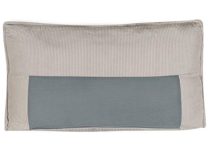 Corner Sofa Bed 3 Seater Corduroy Beige Right Hand Middale