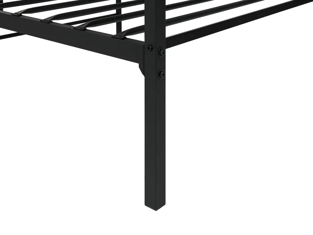 Bed Metal 90 x 200 cm (EU Single) Black Dhima