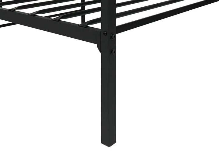 Bed Metal 90 x 200 cm (EU Single) Black Dhima