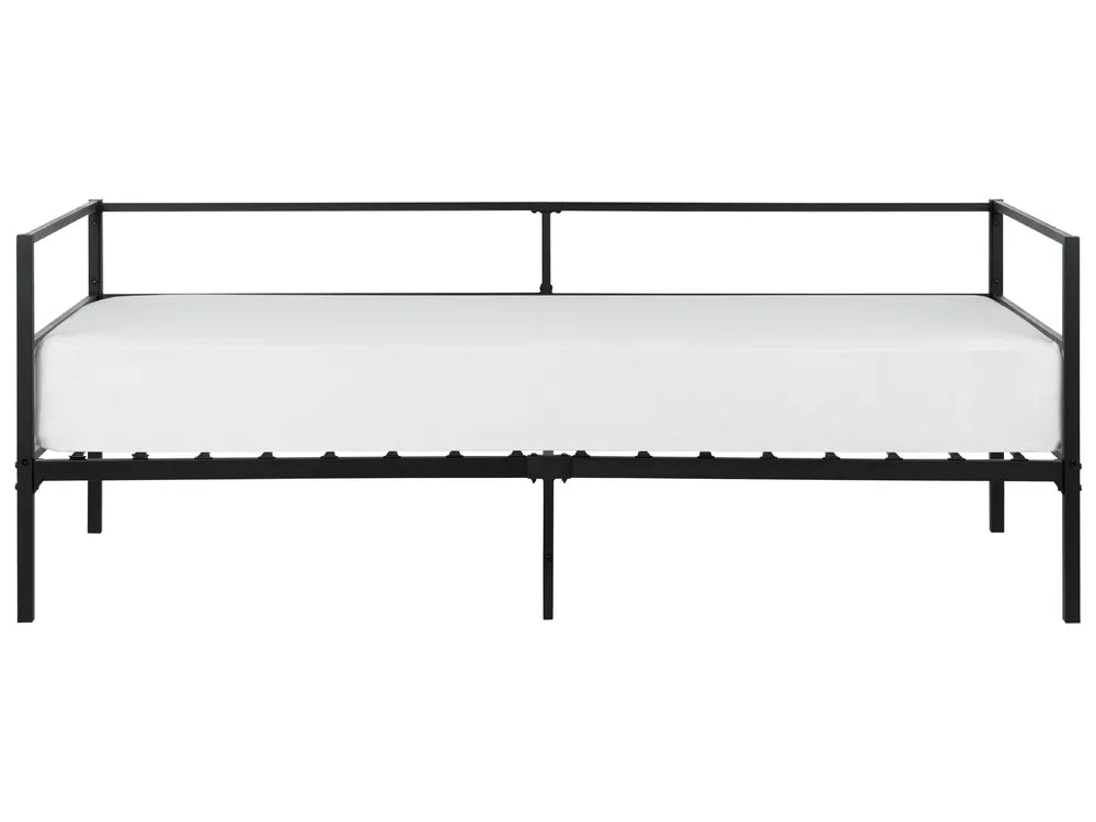 Bed Metal 90 x 200 cm (EU Single) Black Dhima