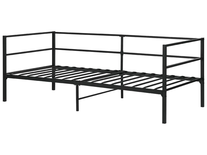Bed Metal 90 x 200 cm (EU Single) Black Dhima