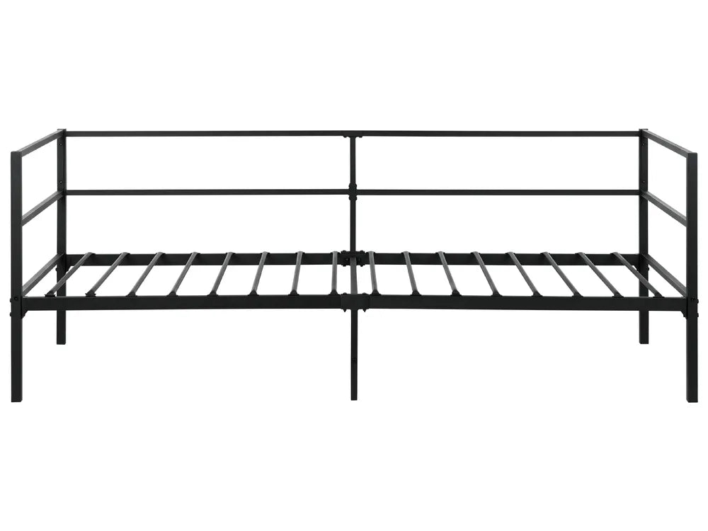 Bed Metal 90 x 200 cm (EU Single) Black Dhima
