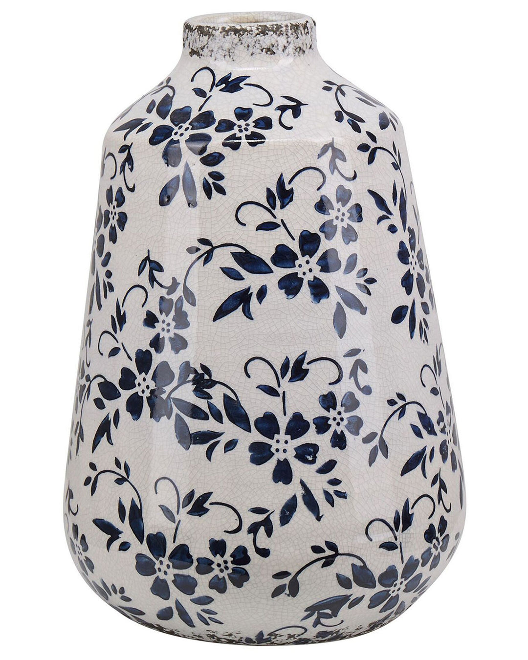 Maroneia Flower Vase Stoneware 25 cm White