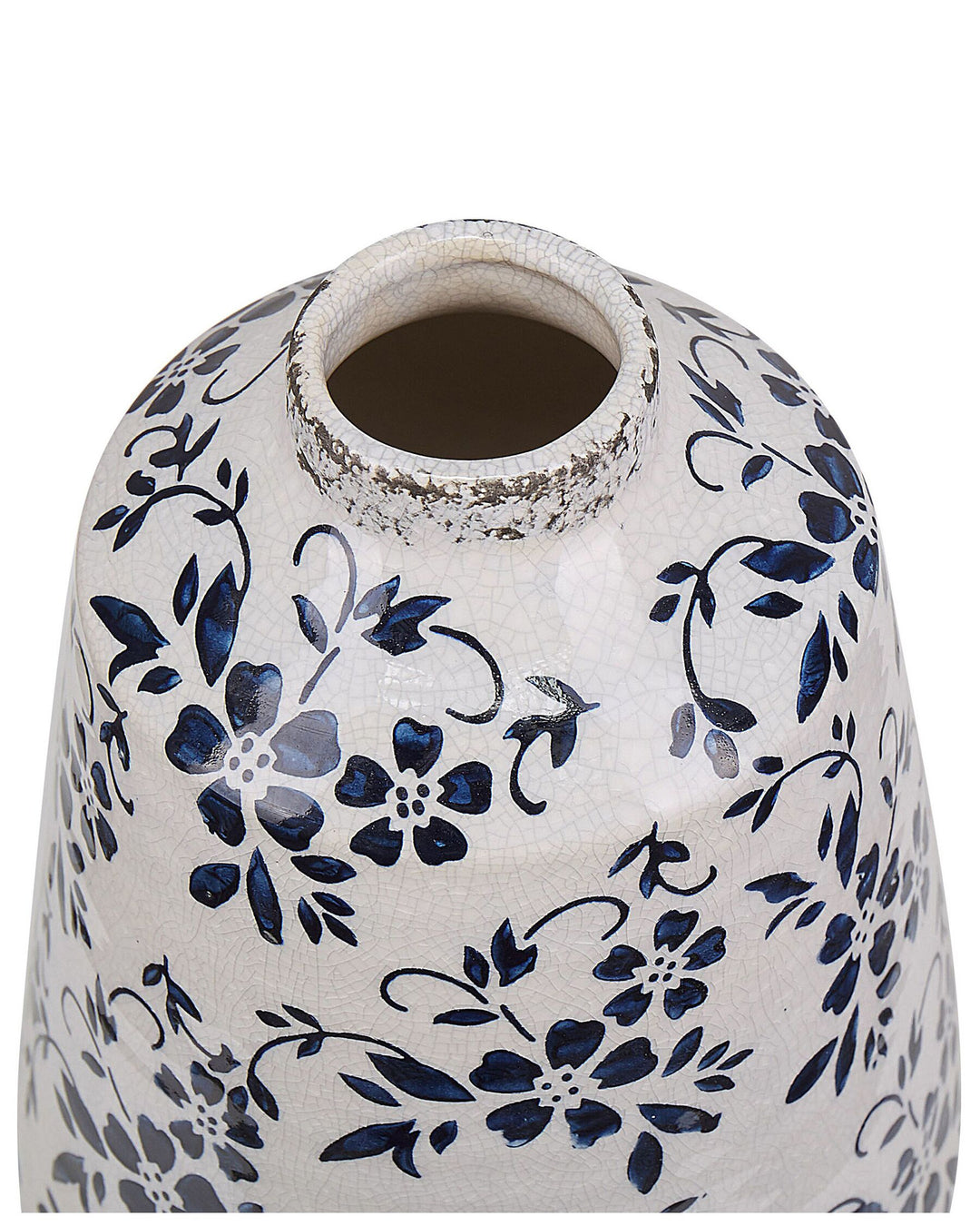 Maroneia Flower Vase Stoneware 25 cm White