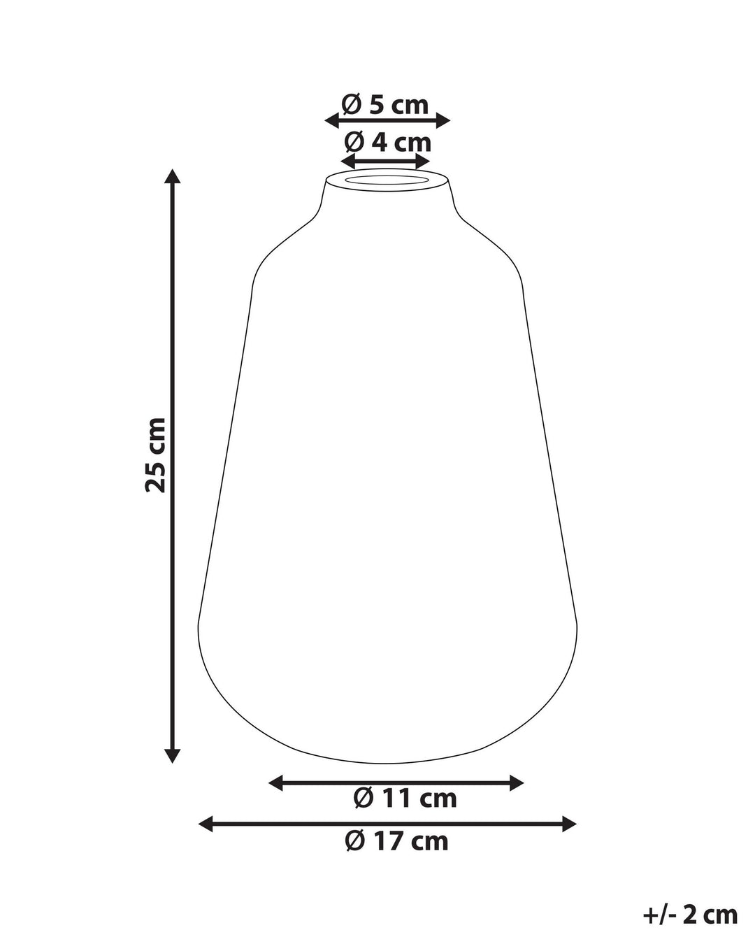 Maroneia Flower Vase Stoneware 25 cm White