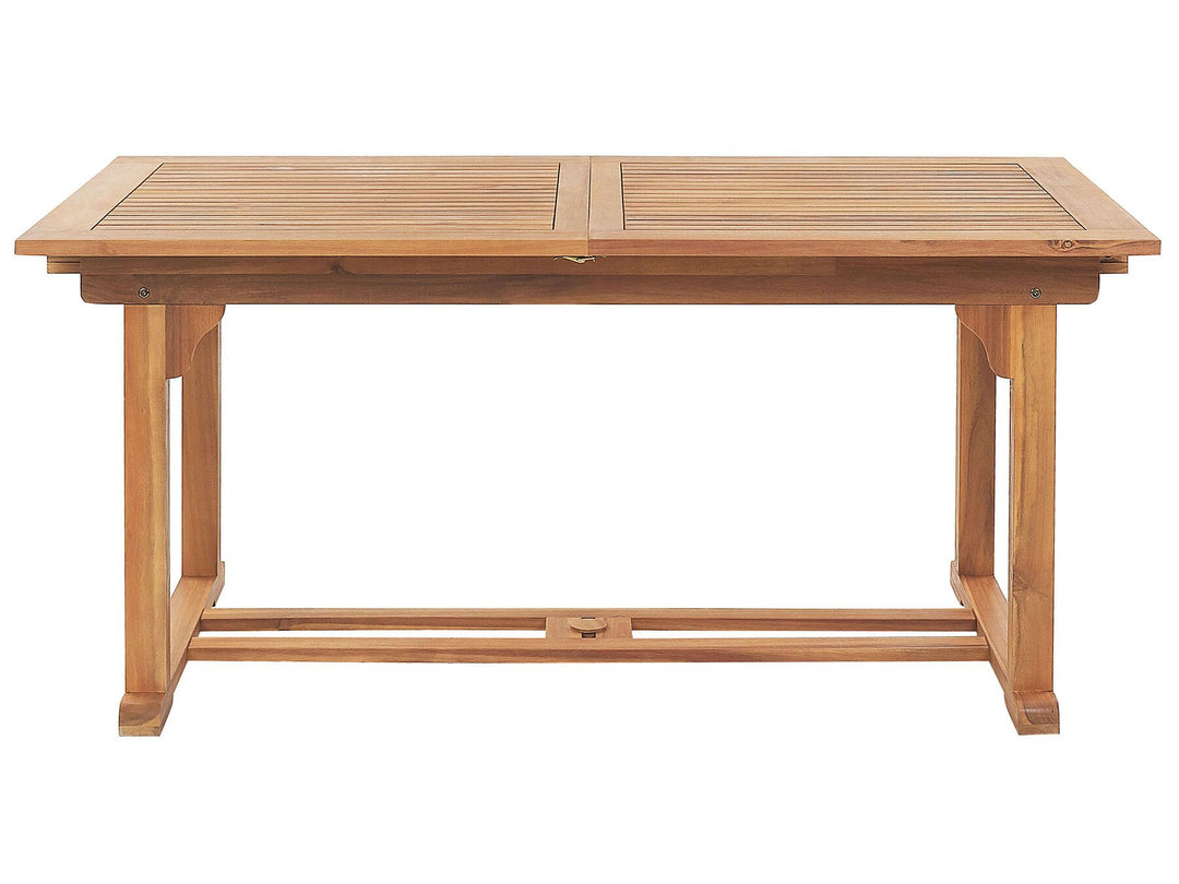 Java Extending Garden Dining Table 160/220 cm 90 cm Acacia Wood Light Brown