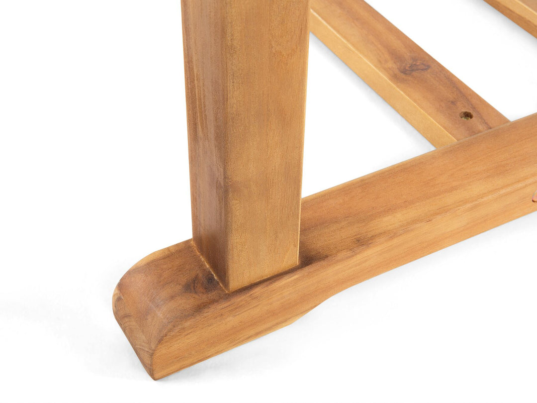 Java Extending Garden Dining Table 160/220 cm 90 cm Acacia Wood Light Brown