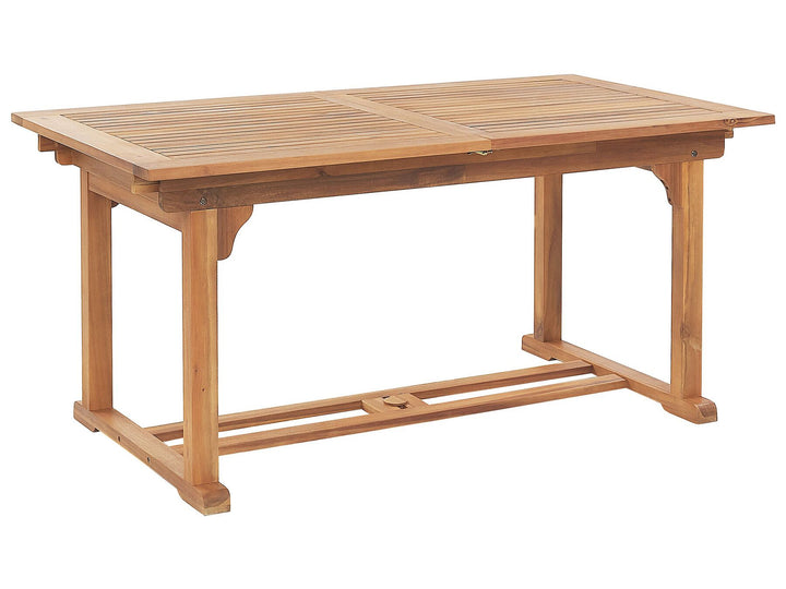 Java Extending Garden Dining Table 160/220 cm 90 cm Acacia Wood Light Brown