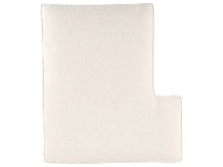 Corner Sofa Boucle Light Beige with Ottoman Left Hand Adna