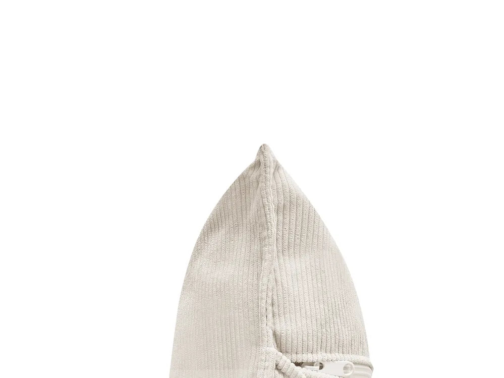 Corner Sofa 3 Seater Corduroy Off-White Right Hand Rafael