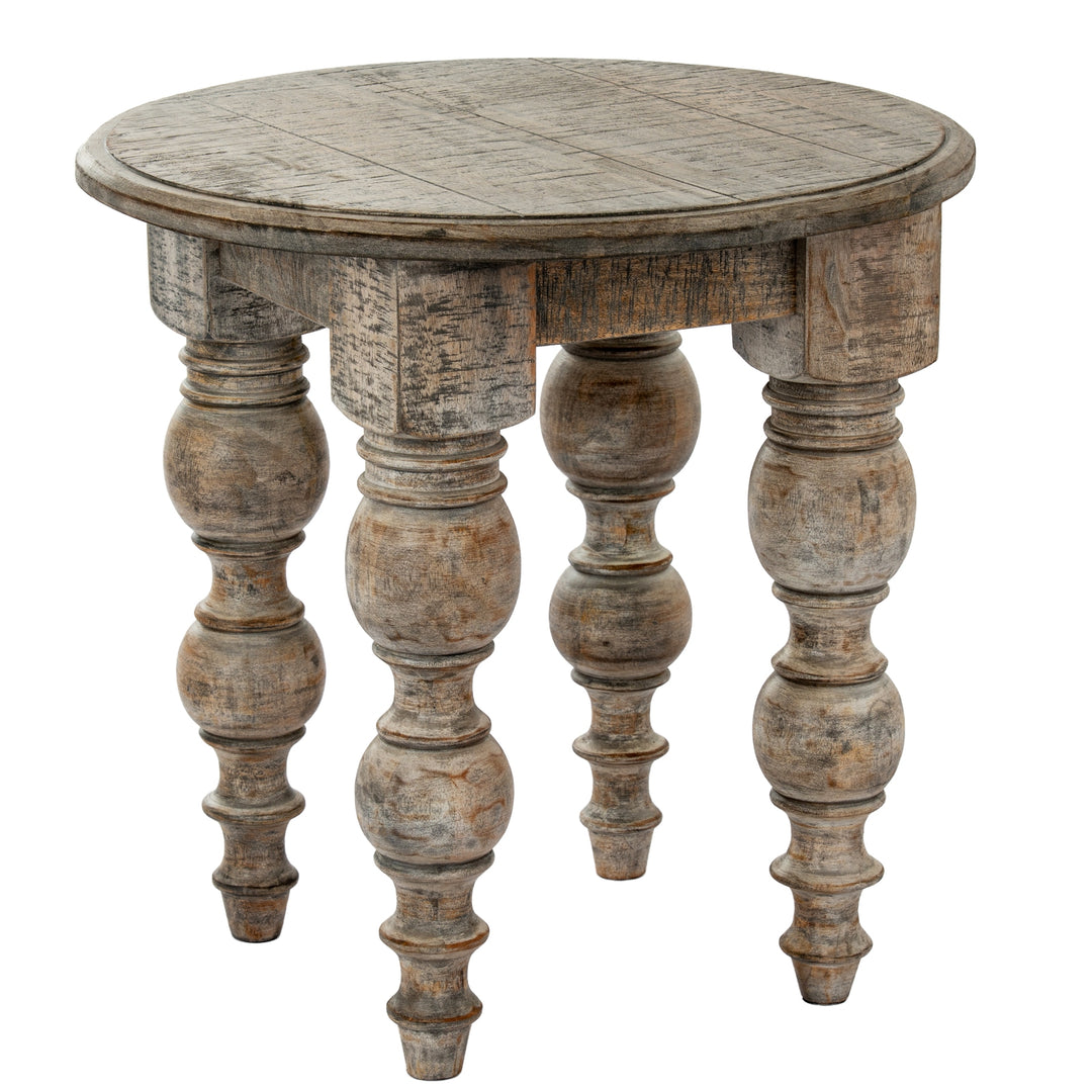 Rutland Collection Round Side Table - Brown