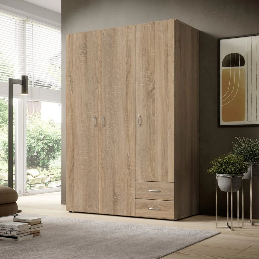 Base 120cm Oak Sonoma hinged door wardrobe