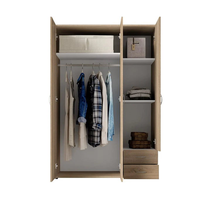 Hinged Door Wardrobe 120cm Oak Sonoma Elima