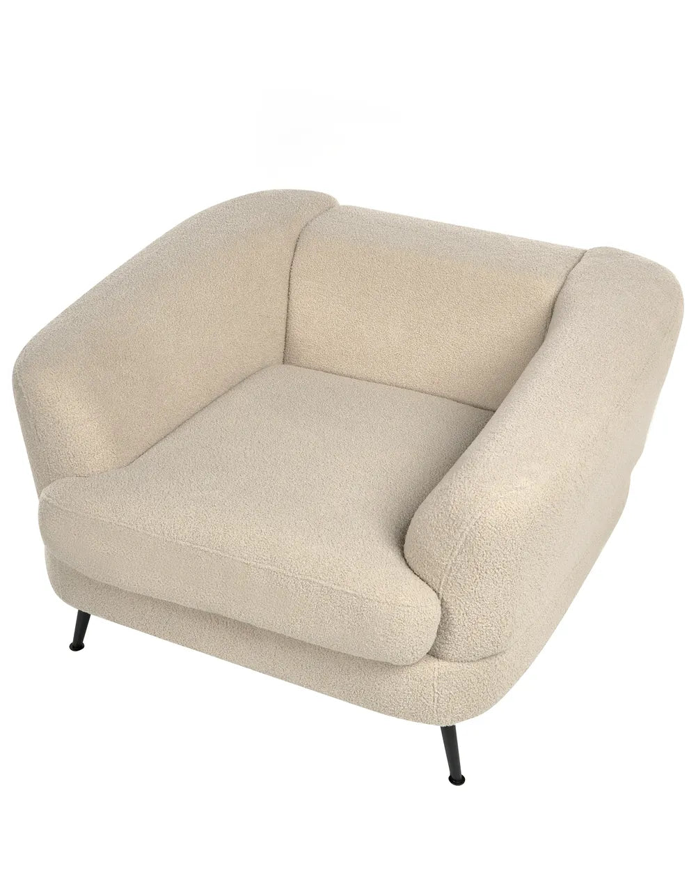Armchair Boucle Light Beige Cleo