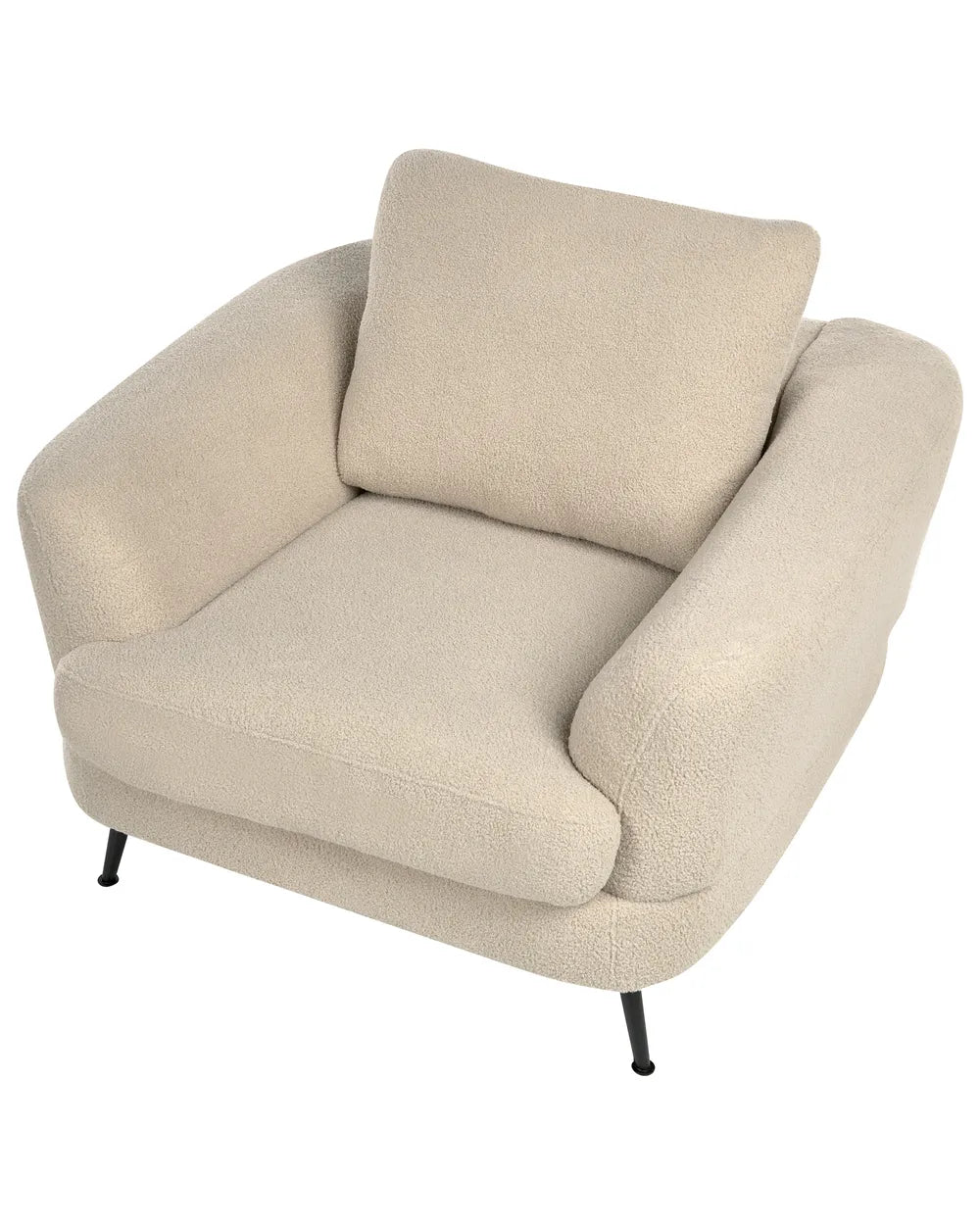 Armchair Boucle Light Beige Cleo