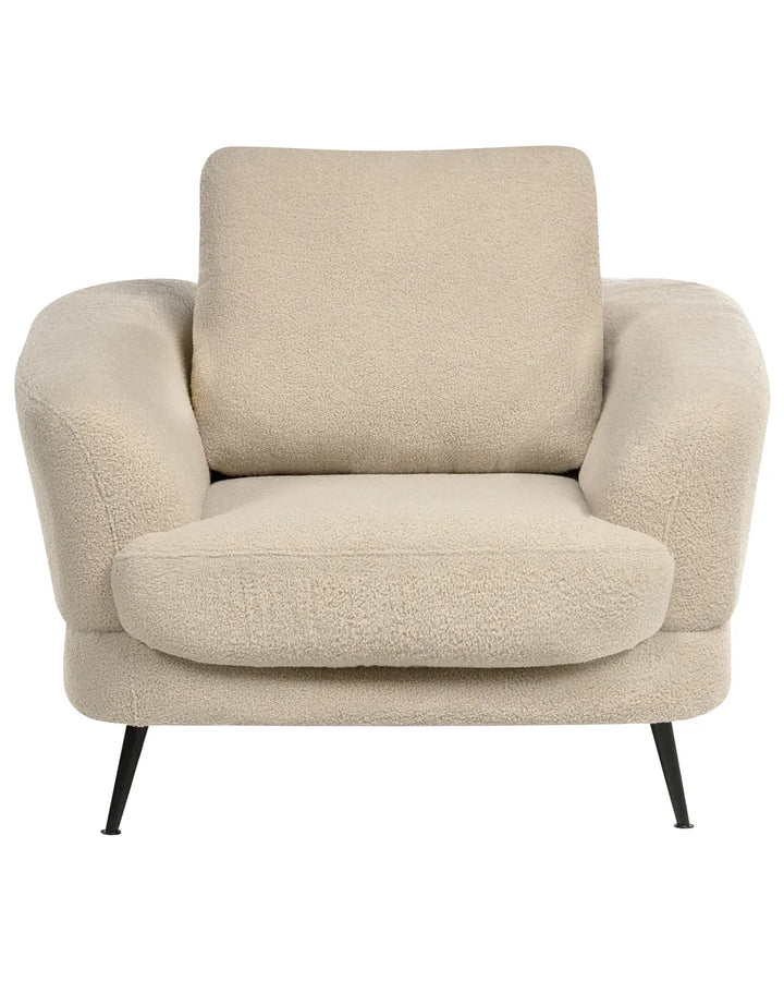 Armchair Boucle Light Beige Cleo